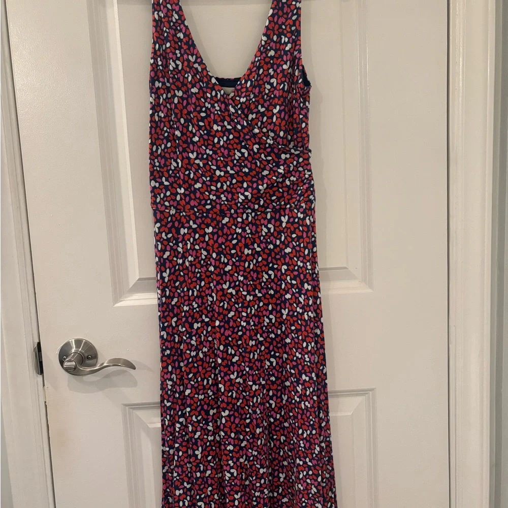 Boden Multicolor Patterned Midi Dress - Picture 1 of 4